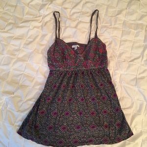 American Eagle floral print babydoll tank